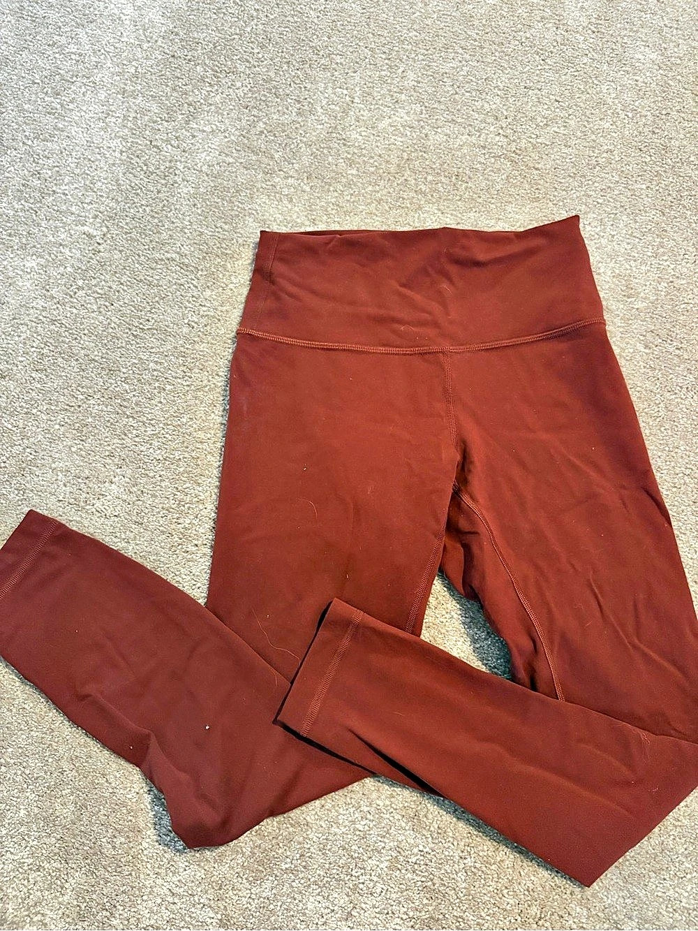 lululemon Align High-Rise Pant Women's Rust Colored Leggings- size 6- 25” inseam